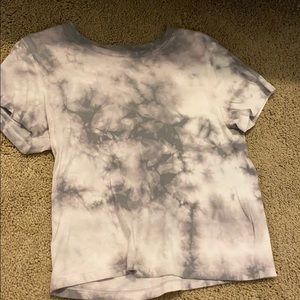 tie dye cropped shirt